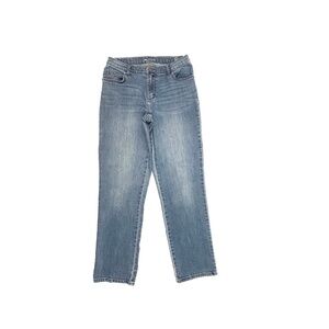 Lee Relaxed Fit Straight Leg Women's size 10 Medium Blue Denim jeans